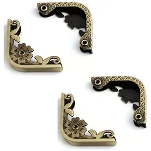 4pcs Metal Corner Protectors, Book Cover Edge Clips, Wallet Locks, Hardware Accessories, Durable and Secure Fasteners
