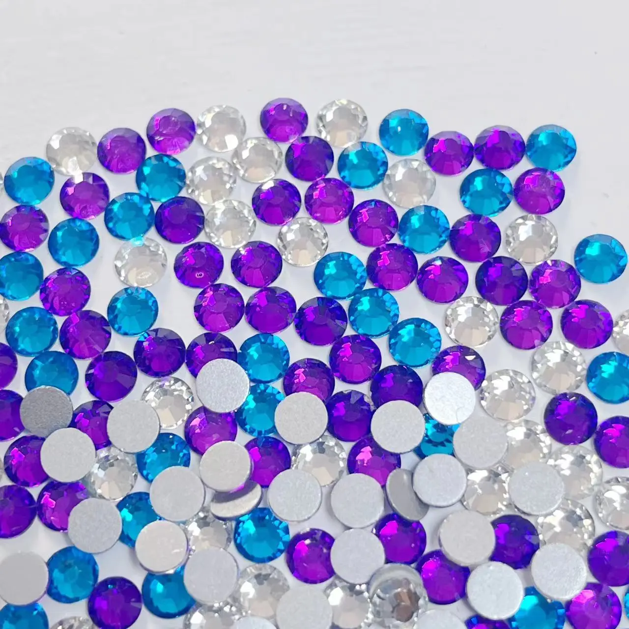 (LuLu) Check Out Here , Choose On Livestream Embroidery Glass Flat Back Rhinestones