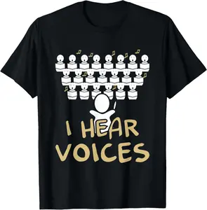 Choir Teacher Shirt I Hear Voices Funny Chorister Tee T-Shirt Graphic tees