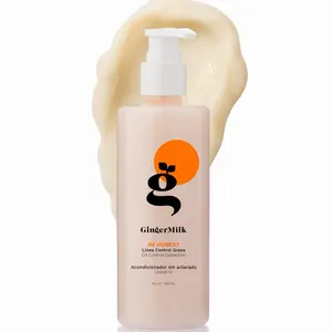 Lightweight Leave-In Conditioner for Oily Hair, Be Honest | Hydrating & Detangling Care with Jojoba, Shea & Rice Protein for Oily Scalp & Combination Hair | Ginger Milk
