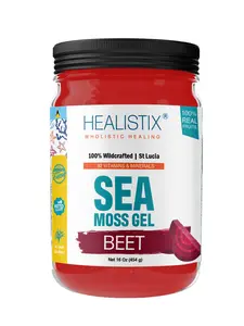 Healistix Beet Irish Sea Moss Gel- St Lucia Wildcrafted Sea moss Gel