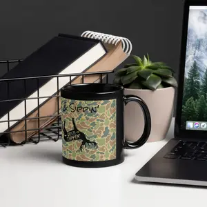 Black and Camo "Tippin' and Sippin'" Mug