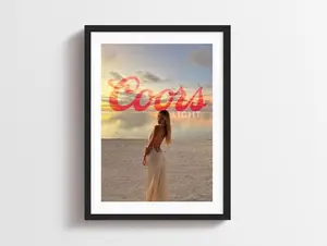 [Sale Off Up To 50%] [Unframe] For Him Framed Custom Beer Poster Tiktok Trend For Boyfriend, Custom Beer Poster, Ready To Hang (No Frame)