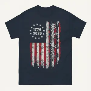 America 250th Anniversary Patriotic Shirt, 4th of July Independence Day Tee, USA Semiquincentennial 1776–2026 Celebration, American Pride Graphic, July 4th Patriotic Gift