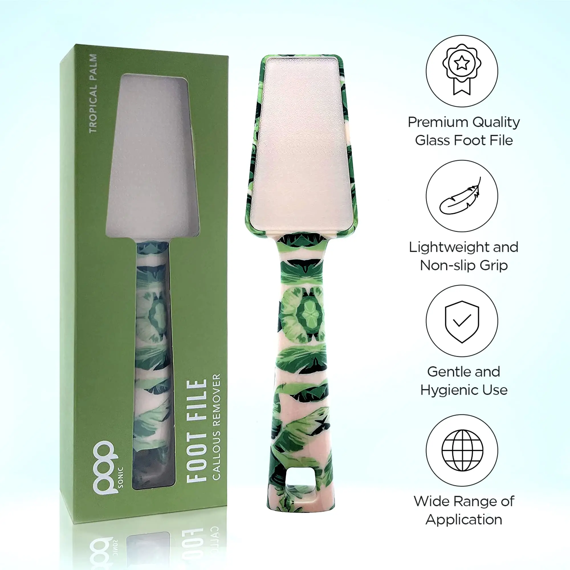Glass Foot File Callus Remover Tool Feet Callus Remover, Smooth, Salon