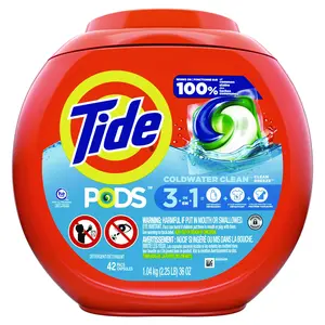 Tide PODS Original Laundry Detergent Pacs, 42 Count – Powerful Stain Removal & Fresh Clean Scent