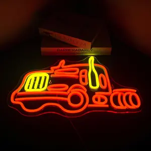 Truck Design Neon Sign, USB Plug Powered LED Neon Light, Wall Mounted Neon Sign, Decorative Light for Home, Toy Store, Car Enthusiasts, Internet Cafe, Game Room, Led Lighted