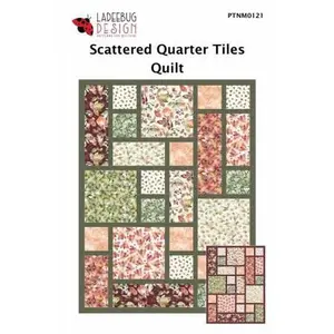Scattered Quarter Tiles Quilt Pattern