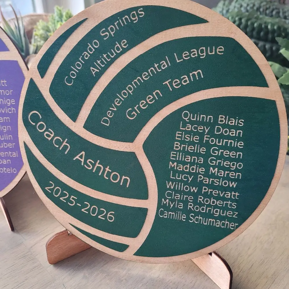 Personalized Volleyball Plaque - Made-to-Order Sports Collectible Trophy Display, Wall Art Sign, Decor, Personalized Plaque