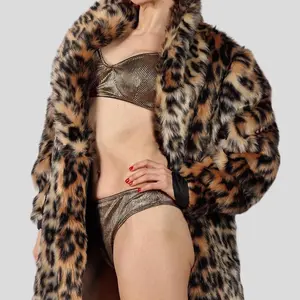 Leopard is a Neutral Faux Fur Coat