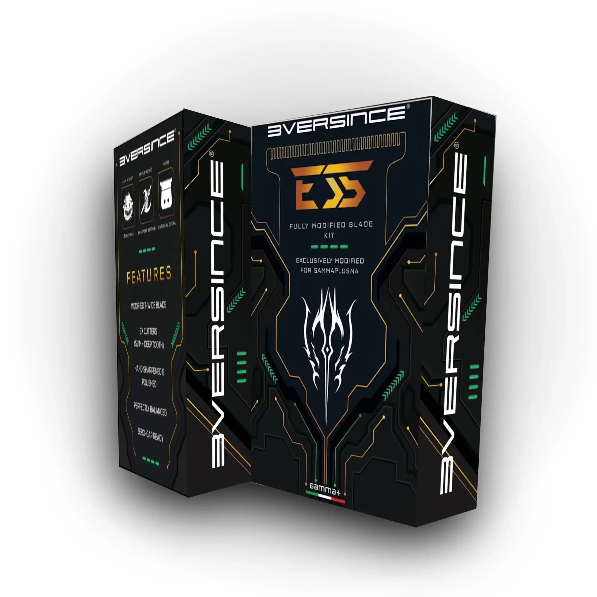 GAMMA 3Versince ES5 - X-Pro Wide Black Diamond DLC with Black Diamond Shallow Tooth 2.0, "The One" DLC Cutter Blade Set