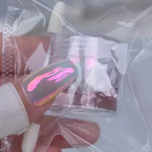 BEAUTNICE Chrome Nail Powder | Glazed Donut Mirror Effect Holographic Pigment | Professional-Grade Nail Art & Resin Craft Powder light-changing