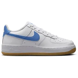 Nike Air Force 1 Low White Gum Light Brown Blue Beyond (GS)