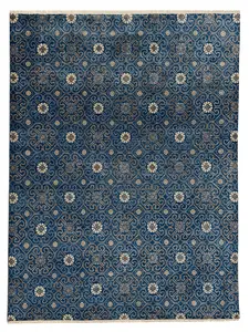 Artisan Samara Navy Transitional Knotted Rug