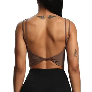 Aoxjox Women's  Padded Backless Bras