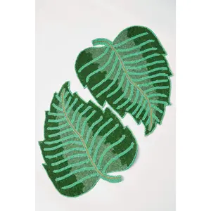 Emerald Jungle Beaded Placemat