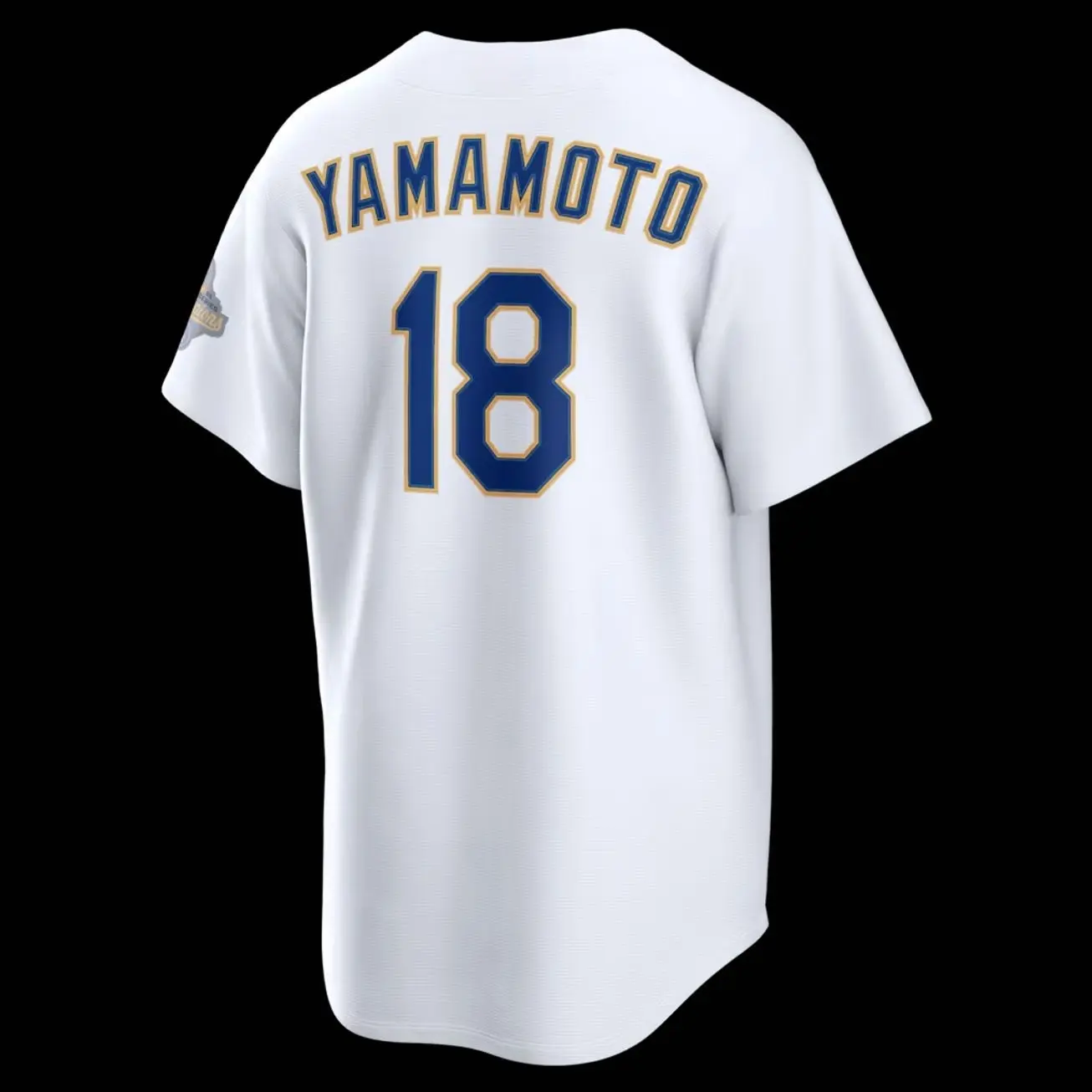 Unisex Baseball USA Los Angeles Yamamoto 18 2026 Gold Collection Stadium Jersey - White