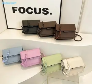 Trendy Minimalist Mini Crossbody Bag for Women, Chic PU Leather Small Square Shoulder Purse, Lightweight Compact Handbag for Shopping Travel Commute Summer Outfit Everyday Wear