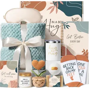 Get Well Gifts for Women After Surgery Recovery, Get Well Soon Gift Baskets, Chemo Care Package, Cancer Care Gifts for Sick Friends, Feel Better Encouragement Comfort Gift Box