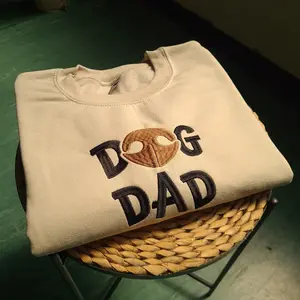 Embroidered Dog Dad Sweatshirt Personalised Dog Owner Sweatshirt Dog Lover Gift Dog Gifts For Owner Pet lover Jumper Dog Dad Sweater