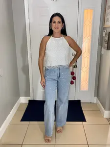 Embellished Pearl Top