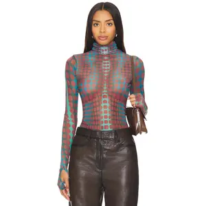 AFRM Zadie Top in Cyber Optic Dot
