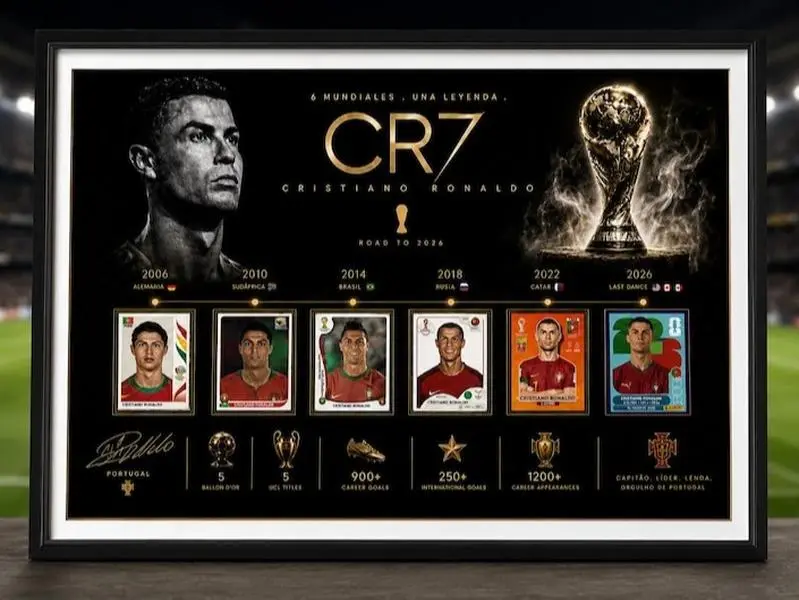 Ronaldo Last Dance Poster, Signed Messi Poster, Signed Football Poster, Football Decor, Soccer Gift