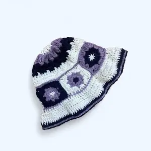 ‘Jamie’ Crochet Granny Square Bucket Hat