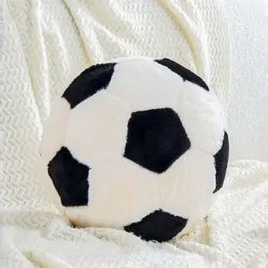 Football Shape Plush Pillow, Ultra Soft Filled Cushion, Home Decorative Cushion, Simple Sports Style, Bedroom Living Room Game Room Decor, 1 Piece