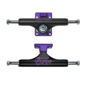 Slappy Skateboard Trucks ST1 Hollow Bam Margera Black/Purple 8.0"
