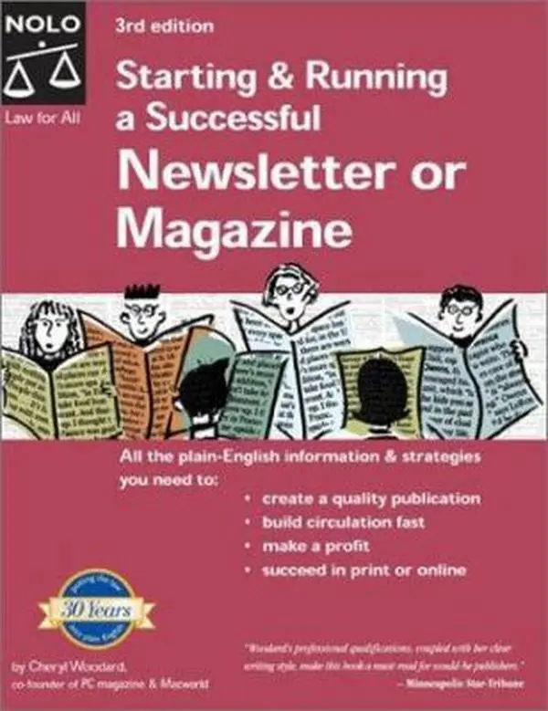 Used Paperback Book - Starting & Running a Successful Newsletter or Magazine by Cheryl Woodard, English, 384pp, Good to Very Good Condition, for Business & Management Profit-Making in Print or Online