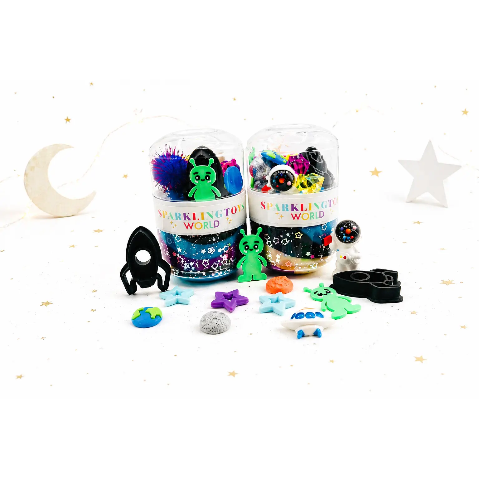 Space On-The-Go Playdough Jar