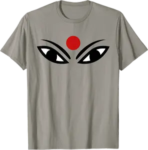 Durga Eyes Red Bindi Dot - Navratri Shakti Maa Durga Pooja T-Shirt - Zofisteffen Shop 51B0BBZ32XMT