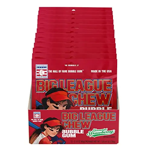 Big League Chew Strawberry Tray + (12 Packs) - TikTok Shop