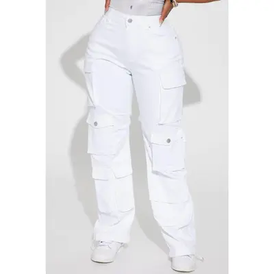 White Cargo Pants Outfits TikTok Shop