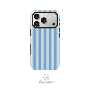 Striped pattern print phone case， sturdy shockproof 2in1 protection case， for iPhone 17 16 15 14 13 12 11Pro Max series holiday gift minimalist stylish protective cover Casing
