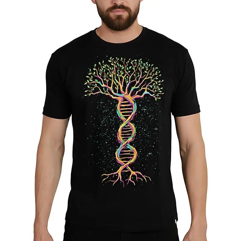 INTO THE AM Men's Premium Crew Neck Graphic T-Shirts (S-4XL) - Breathable Fabric, Short Sleeve, Cool Nature Designs, Layer-Friendly, GymTok July 4th Themed Tops, Cotton, Classic, Casual