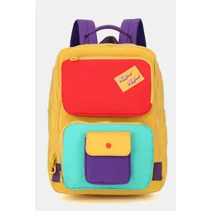 Contrast Waterproof Nylon Backpack Bag with Handles jansport