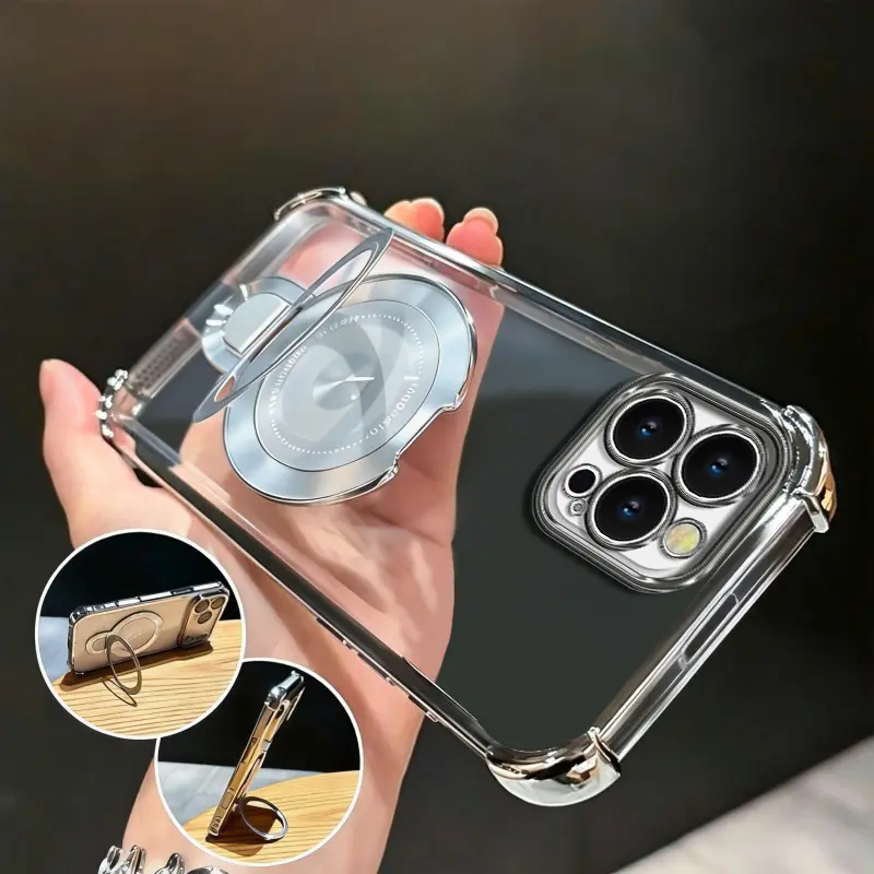 Suitable for [iPhone 13 Pro Max] high-end MagSafe phone case🥰Combines magnetic attachment and a stand—minimalist, sophisticated, and practical.YM99