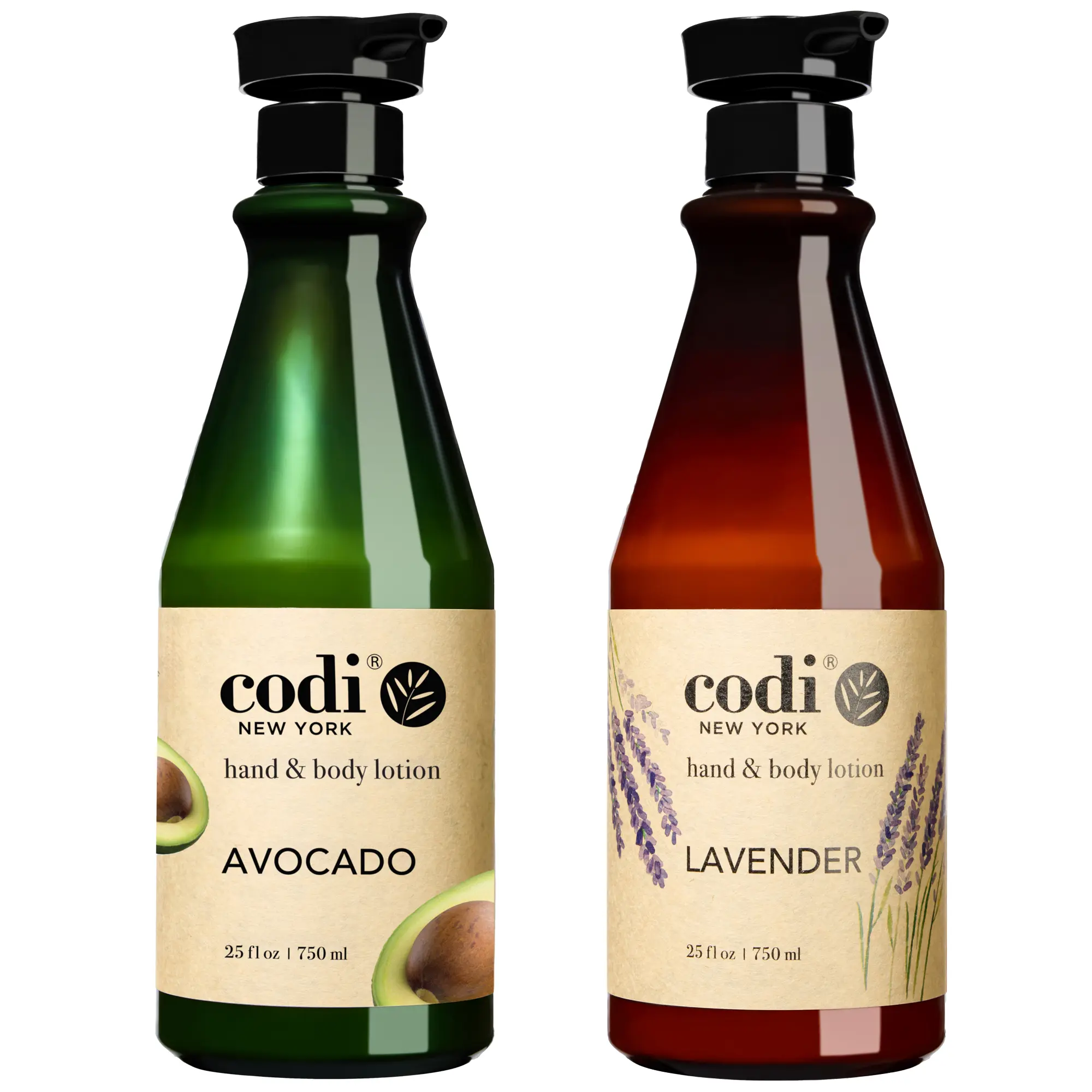 Codi Avocado & Lavender Moisturizing Daily Hand & Body Lotion - 750ml Bath & Body Care Product with Gentle, Nourishing, Non-Greasy, Smooth Formula for Daily Needs