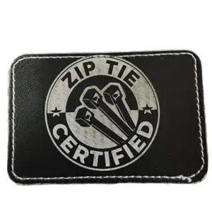 Zip tie certified black patch