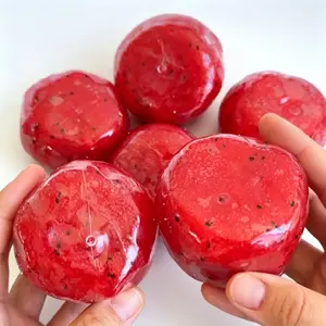 Novelty Watermelon Slush Squeeze Toy - Crunchy Sound ASMR Squishy, Soft Ice Slush Decompression Fidget for Kids & Adults