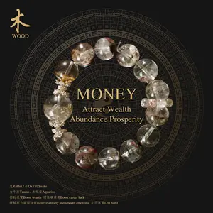 Natural Green Phantom Quartz Crystal Bracelet for Attracting Wealth Abundance Prosperity and Boosting Career Luck LIMITED EDITION ONLY 5