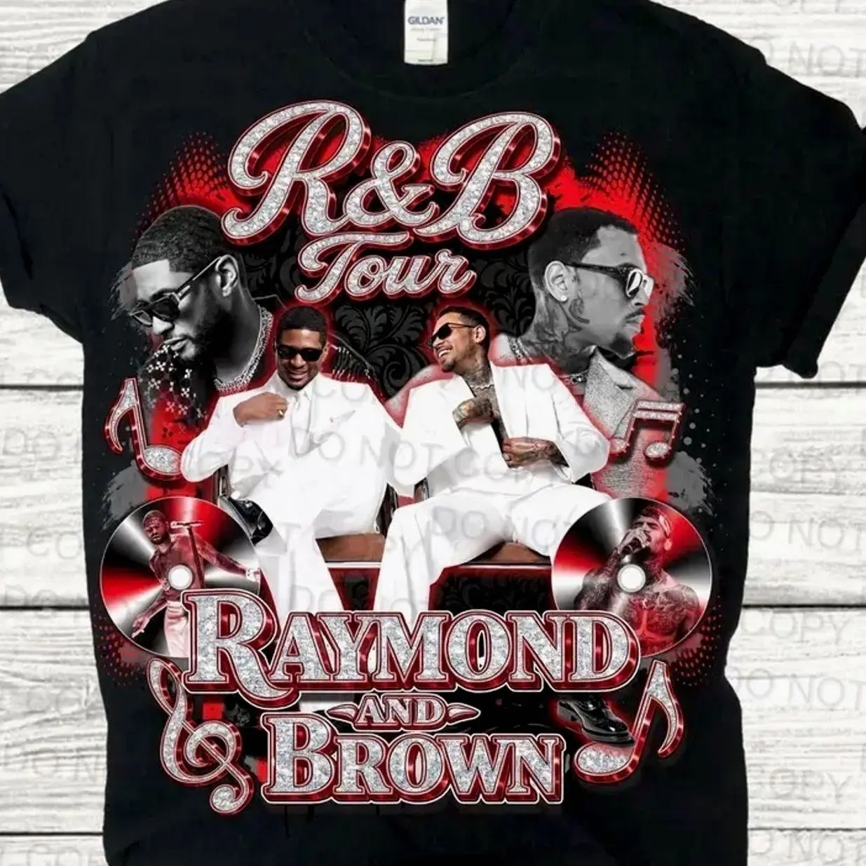 Raymond and Brown R&B Tour 2026 Music Lovers T-Shirt For Men Women Unisex Graphic Tee Streetwear Crewneck Casual Top Clothing Menswear Outfits XXZ IJ7