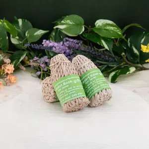 Down To Earth Rope Incense Desert Rose - Scented Aroma Perfume - 3.5 Inch Solid Rope - Easy Handling & Display - Compact Fragrance for Personal Use