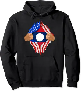 Lao Laotian Blood Inside Me | Laos Flag Gift Pullover Hoodie - Braedoncoysp Shop 31B084FBDB1W