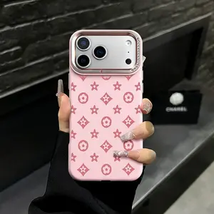 Vintage print Dopamine Ins Style Solid Color Phone Case with Ultra Skin friendly Touch, All Inclusive Lens Phone Case Suitable for Apple 17 16 15 14 13 12