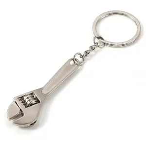 Industrial Style Wrench Keychain, Heavy Duty Metal Key Ring for Mechanics, Automotive Repair Theme Tools Accessory, Perfect for Daily Carry and Collection, Unique Design with Fine Craftsmanship
