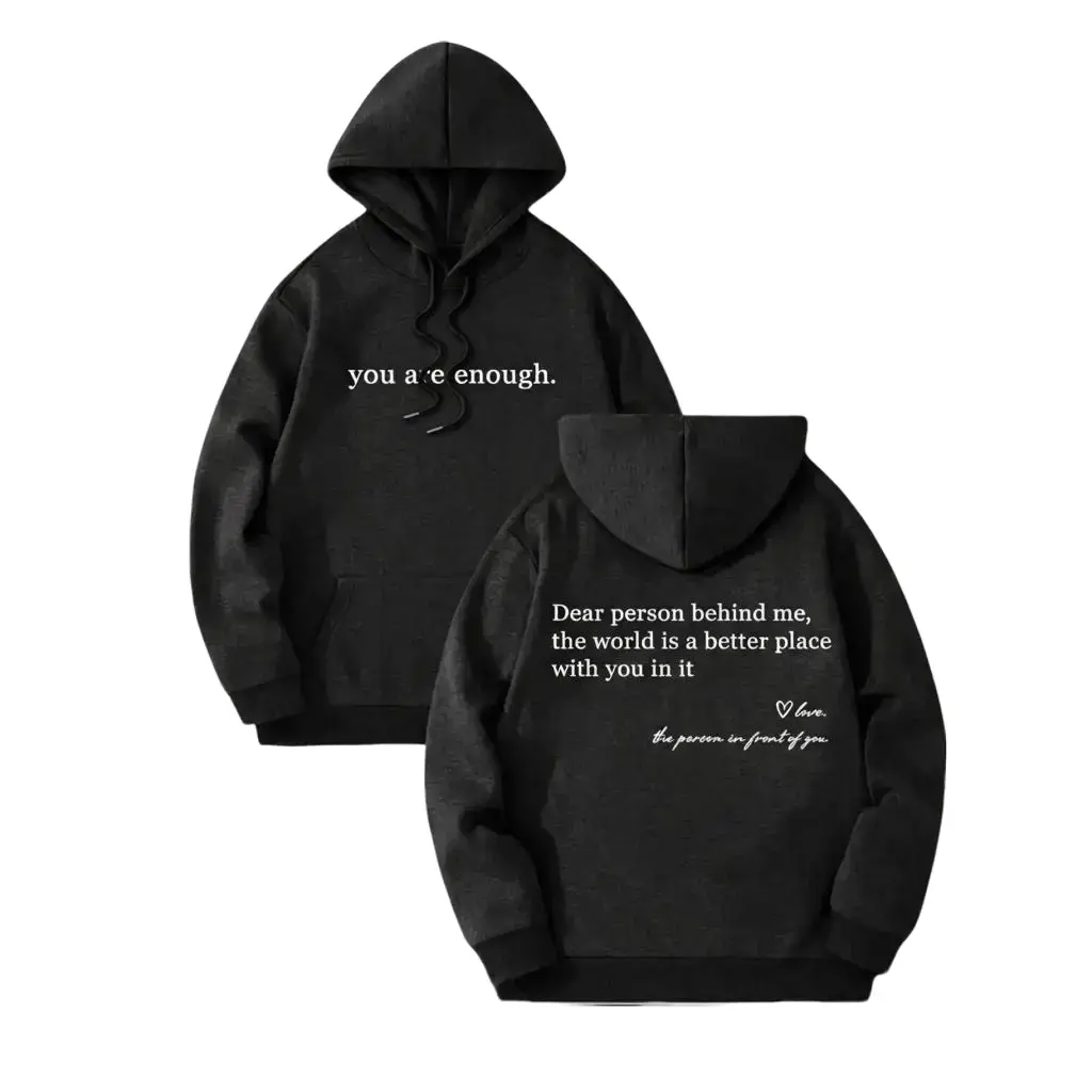 Men's Letter Print Drawstring Knit Hoodie, Loose Fitting Hoodie, Casual Kangaroo Pocket Long Sleeve Hooded Sweatshirt for Spring & Fall, Fashion Men's Clothes for Daily Wear, Graphic Hoodies, Menswear Jacket Matching