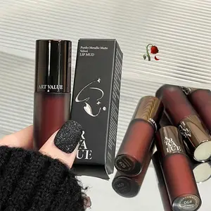 Punk Metal Matte Velvet Lip Balm, Lipstick, Highlighter Soft Mist Powder, Versatile Lip Gloss, Long-Lasting, Formaldehyde-Free, Single Item, Lip Care